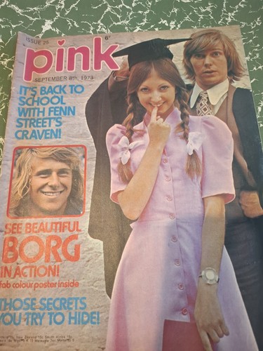 Vintage pink magazine - vintage,
