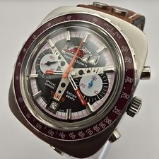 TANIS SPECIAL F1 RACING TEAM MENS WATCH CHRONOGRAPH STEEL SWISS MANUAL CAL:7734