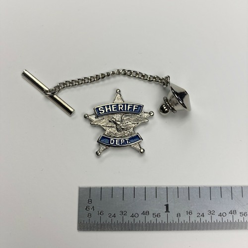 Sheriff dept silver tie tac - sheriff,