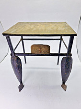 Fireplace Brass & Iron Trivet footman. 1937 Antique D Evans