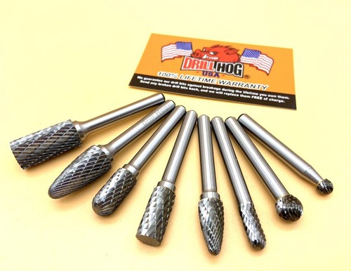 Double cut carbide rotary burr - carbide,