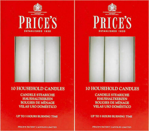 Prices household candles - 20,
