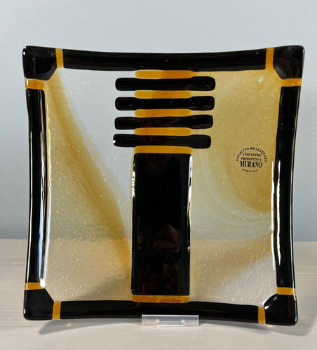 Murano glass plate oggetto - murano,