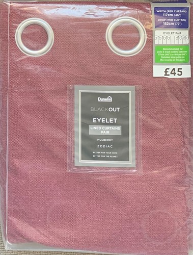 Dunelm zodiac mulberry red - dunelm,