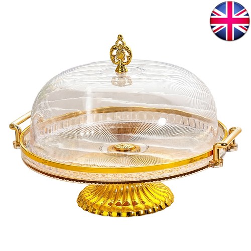 Plastic cake stand with - with, dome
