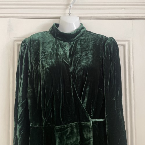 Reformation green velvet dress - green,
