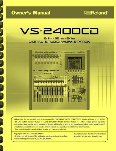 Roland 2400cd digital - vs-2400cd,