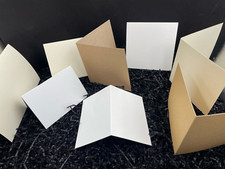 Card Blanks Hammer, Linen, White, Ivory, Kraft Various sizes, Pre-creased Scored