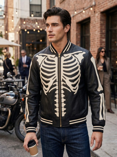 Men halloween skeleton - men's,