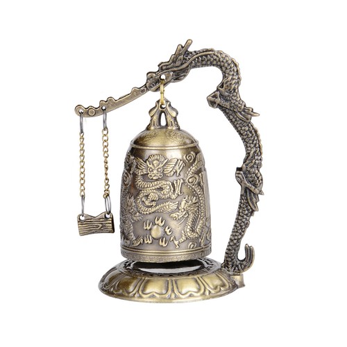 Asian brass dragon gong mini - brass,