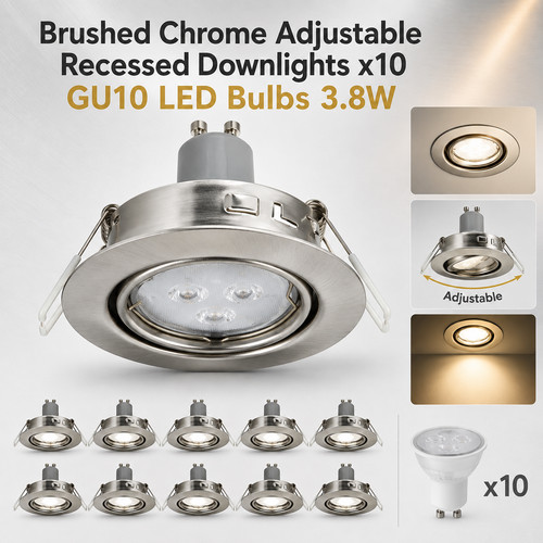 Brushed chrome adjustable - brushed,
