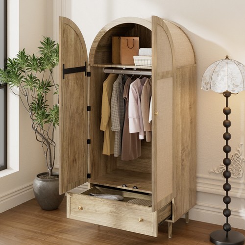 Hallway wardrobe with fabric - with,