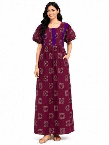 Indian night dress cotton - dress,