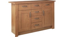 Ohio 2 Door 6 Drawer Sideboard - Oak Effect
