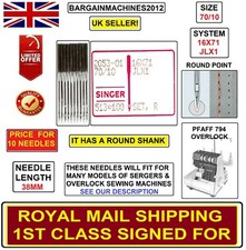 PFAFF,BABYLOCK HOME SERGER DOMESTIC OVERLOCK 16X71,JLX1 S=70/10 SEW MCHN NDLS 