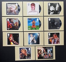 2017 David Bowie Live PHQ cards. Full 11-card set Unused.