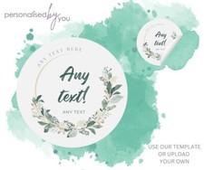 PERSONALISED CUSTOM ROUND PRINTED STICKERS CUSTOM LOGO LABELS BUSINESS WEDDING