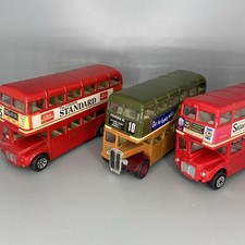 Lot of 3 Corgi Classics 1:64 Scale London Buses AEC Routemaster