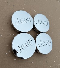 4x 63mm Jeep Gloss Silver