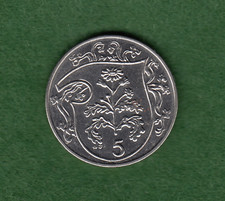 Isle of Man 1986 Five Pence