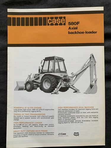 Case 580f axial backhoe loader - 580f, backhoe-loader