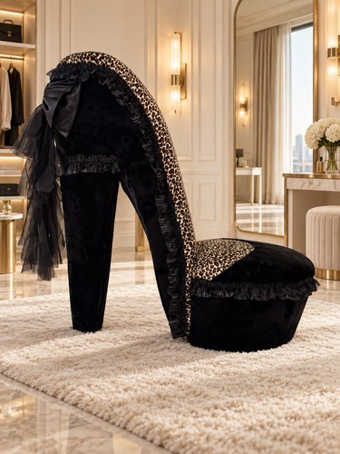 Luxury black faux fur baby - fur, &