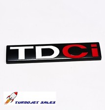 TDCI Black White & Red Badge Metal -  Emblem Turbo Diesel Car Van  1x - 1pcs