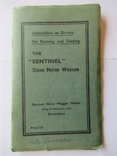 THE SENTINEL Steam Motor Wagon