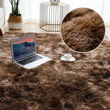 Large Shaggy Rugs Anti Slip Soft Fluffy Rug Living Room Bedroom Thick Carpet Mat