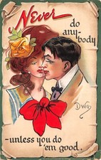 TUCK COMIC POSTCARDS NEVER