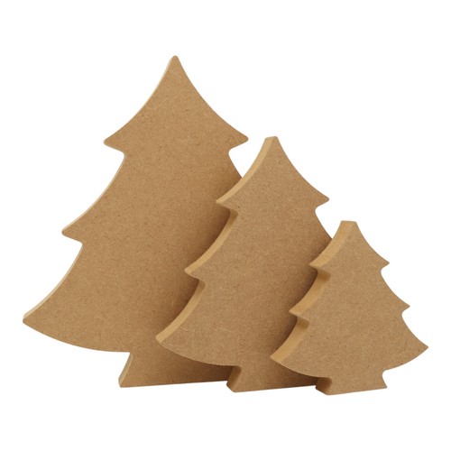 Wooden christmas tree - wooden,