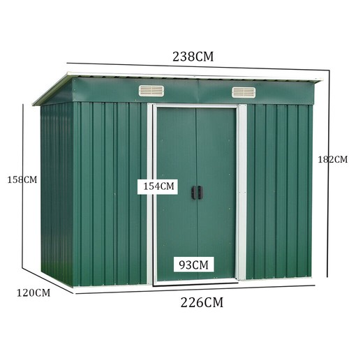 Metal garden shed 8 - metal,