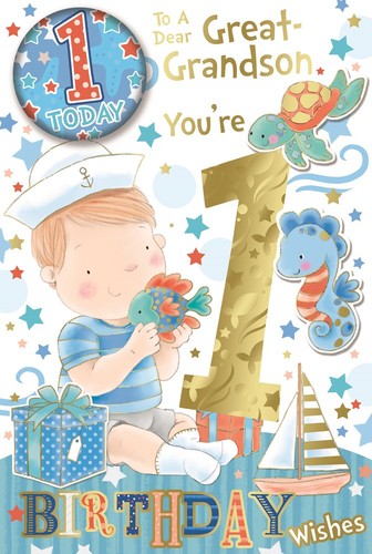 Great grandson 1st birthday - great,