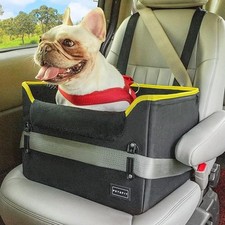 Dog Car Seats for Small Dogs Puppy Stable with Clip-On Leash AUCTION