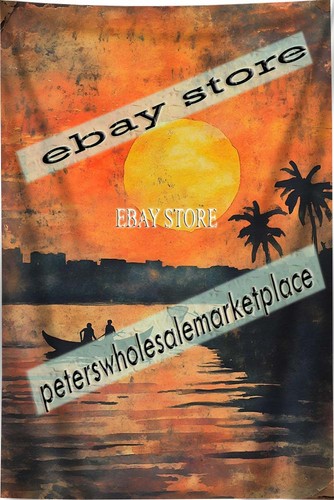 Nile sunset tapestry - sunset,