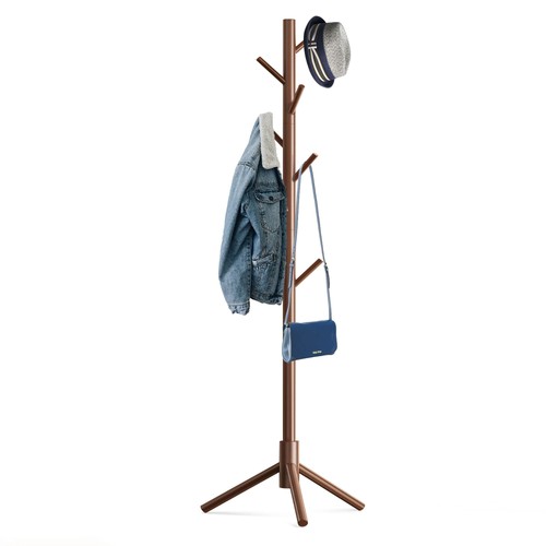 Wooden tree coat - wooden, rack