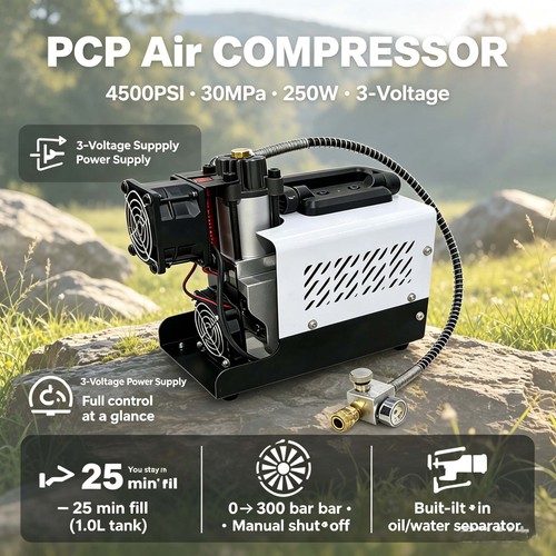 Pcp air compressor 4500psi - air,