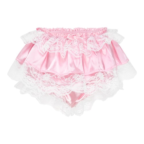 Frilly lace sissy ruffled - lace,