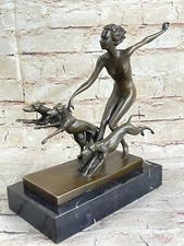 Signed Cast Bronze Diana The