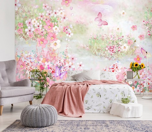 Animal pink butterfly r1454 - 3d,