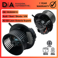 Heater Blower Motor Fan w/ Resistor for VW Golf Jetta Passat CC Touran 1K2820015