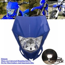 For Yamaha WR250F WR450F YZ TTR110 125 250 450 Dirtbike Blue Headlight Head Lamp