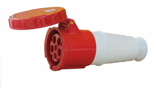 63amp pin red 415v - 5, 3p+n+e