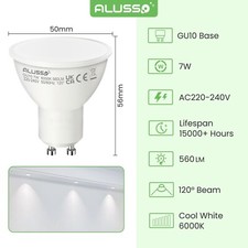 ALUSSO GU10 LED Bulbs 5W 7W
