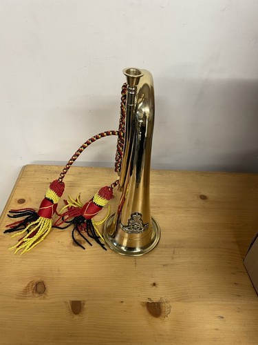 Brass bugle musical - bugle, instrument