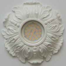 RECESSED LED GU10 MR16 DOWNLIGHT SPOTLIGHT SURROUND PLASTER CEILING ROSE HOLDER