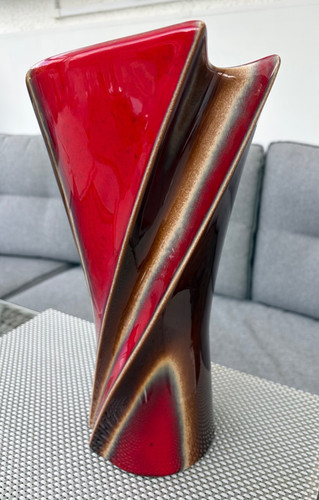 Vintage verceram vase large - vintage,