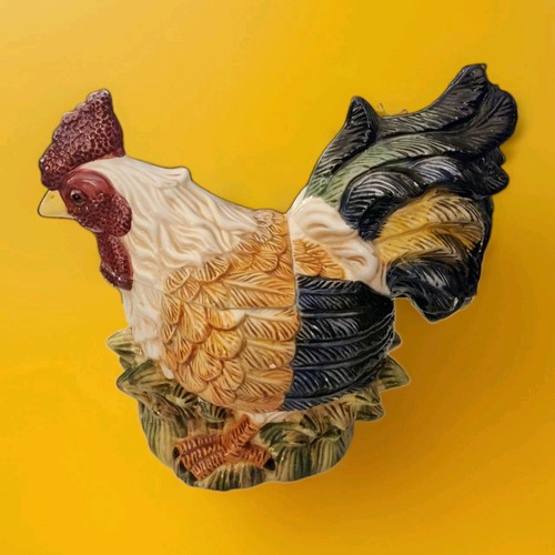 Vtg cookie jar rooster - jar, chicken