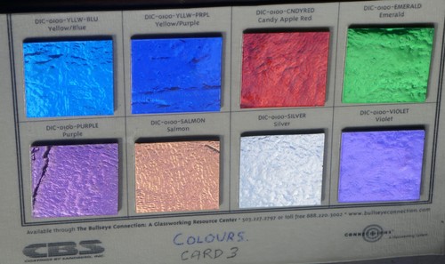 Dichroic glass samples - dichroic,