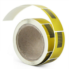 100 X Gold Nail Art Forms Tip Sculpting Guide Stickers Salon Acrylic Gel